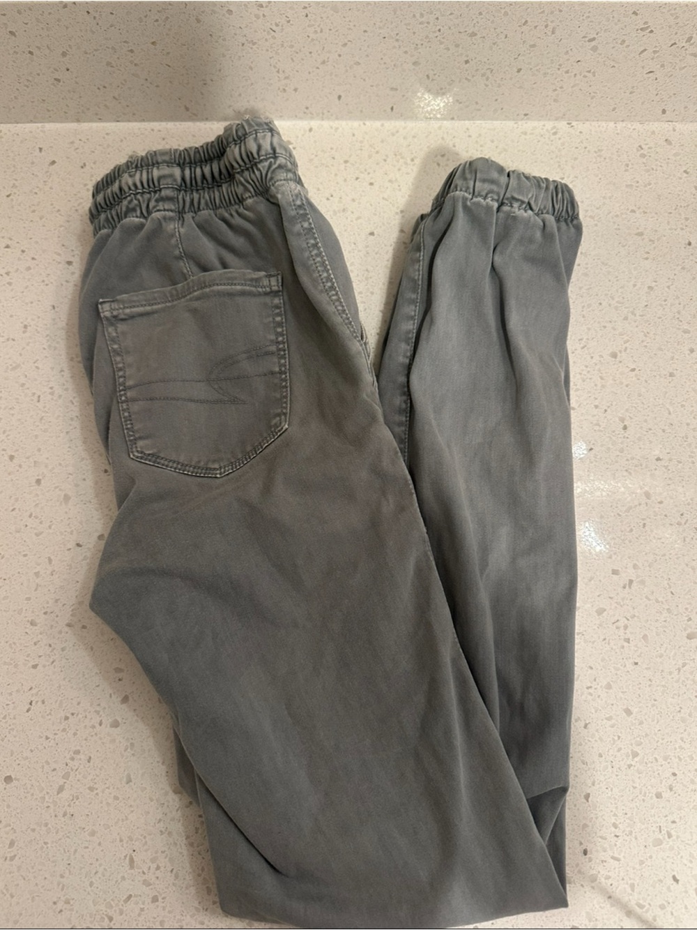 American Eagle Outfitters Gray Elastic Waist Joggers